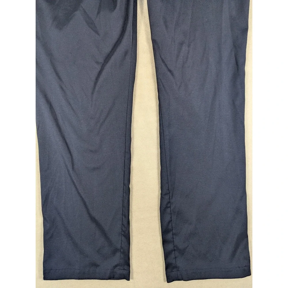 Nike Dri-FIT Mens Golf Pants Navy Blue Flat Front Stretch Trousers Size 38